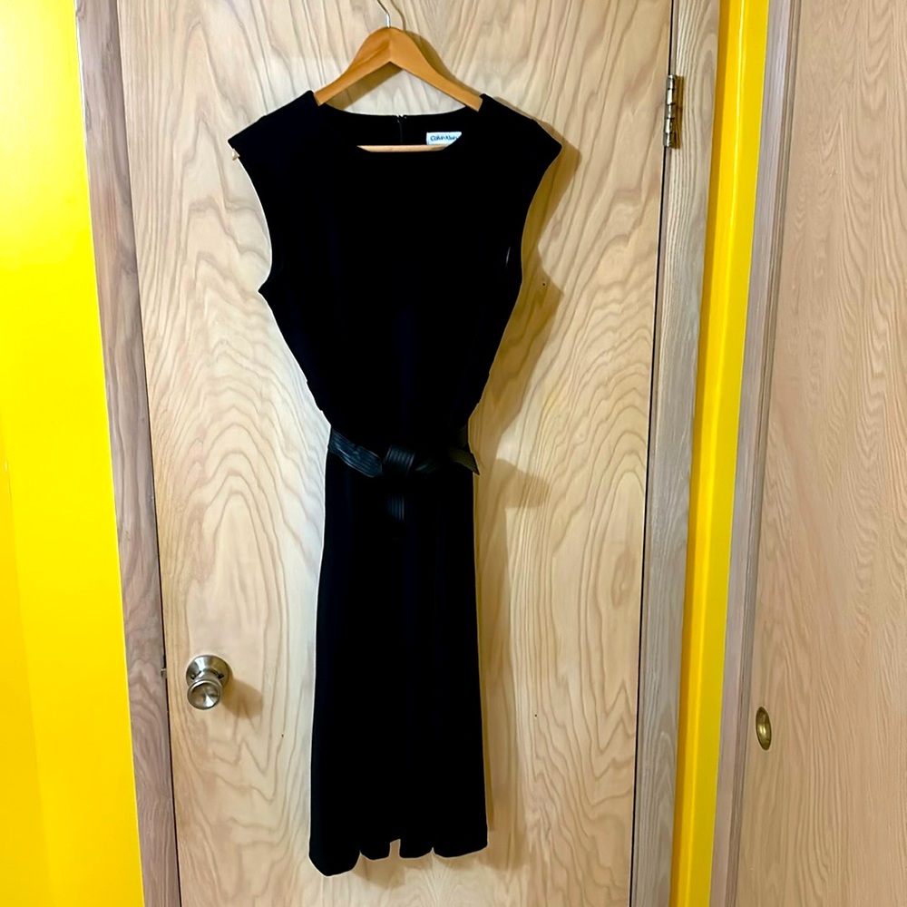 Calvin Klein black aline dress